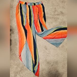 Multi-Colored Swim Cover-up Pants